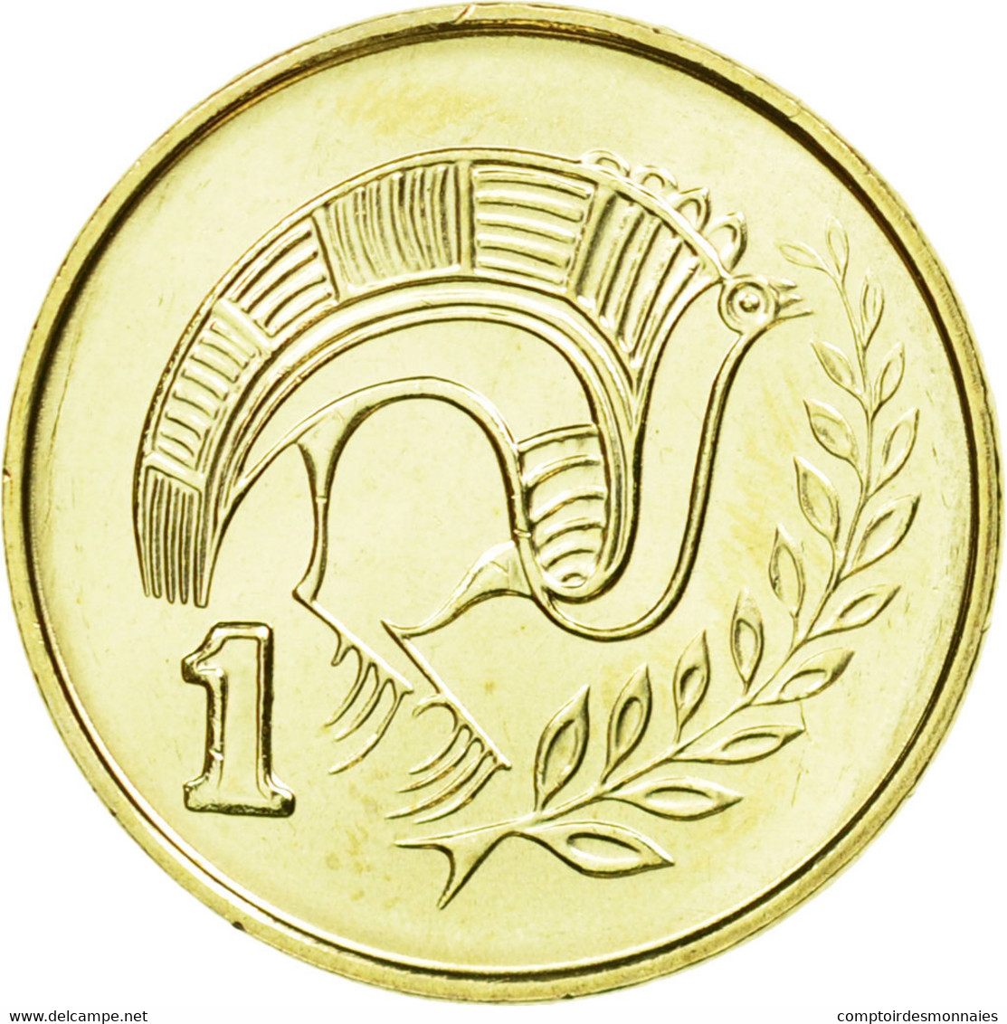 Monnaie, Chypre, Cent, 2003, SPL, Nickel-brass, KM:53.3 - Chypre