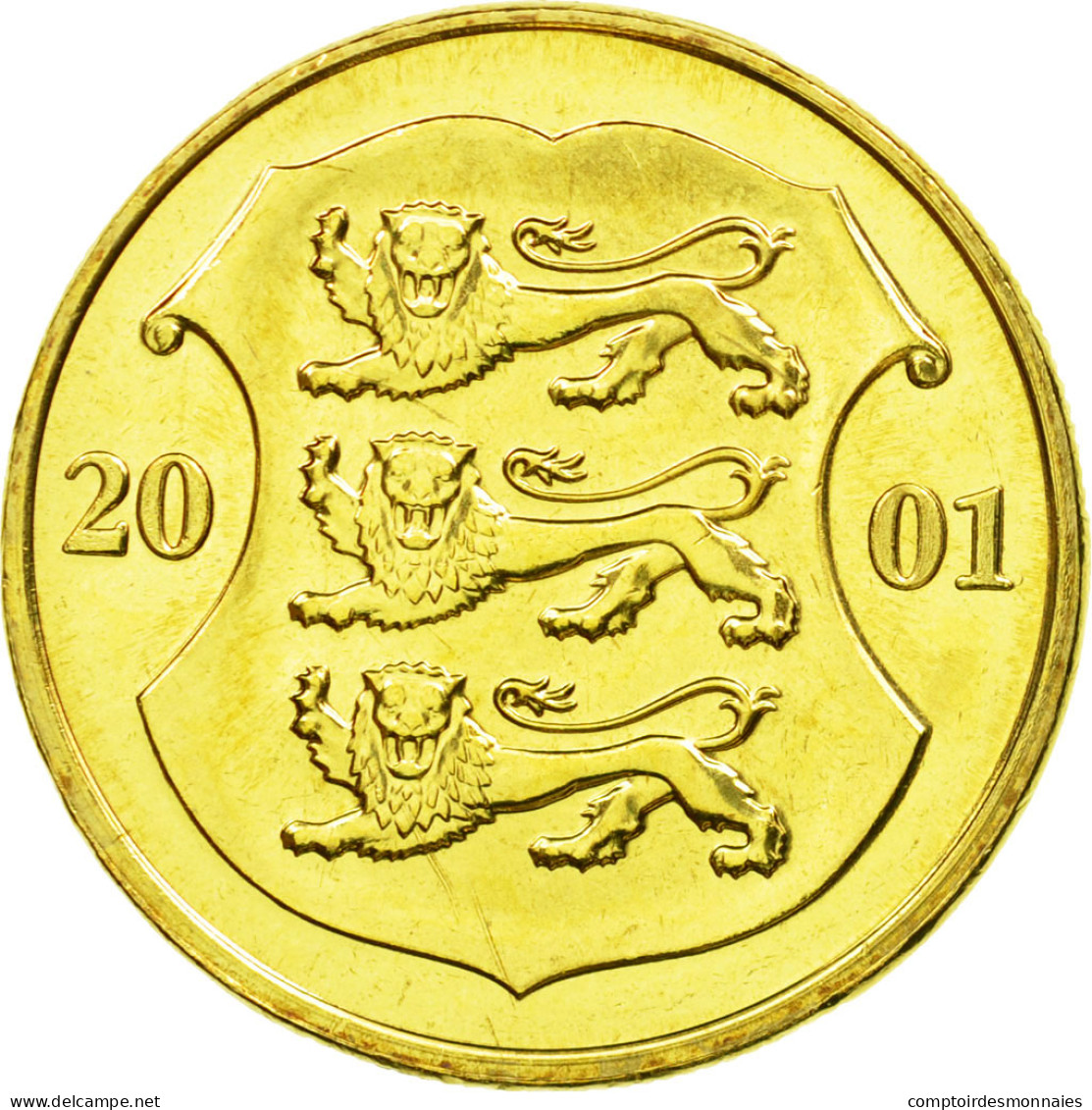 Monnaie, Estonia, Kroon, 2001, No Mint, SPL, Aluminum-Bronze, KM:35 - Estland