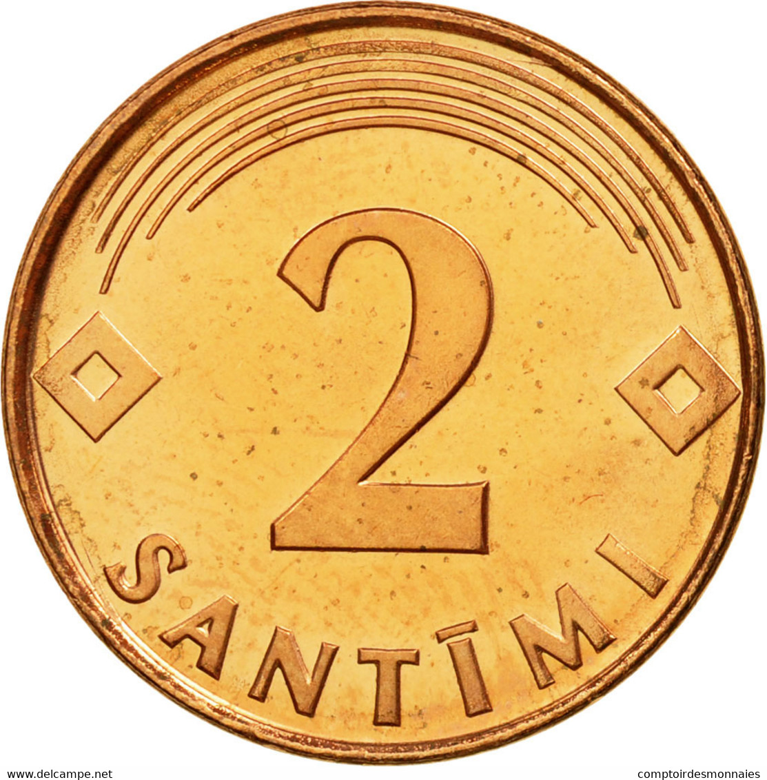 Monnaie, Latvia, 2 Santimi, 2000, SPL, Copper Clad Steel, KM:21 - Lettonie