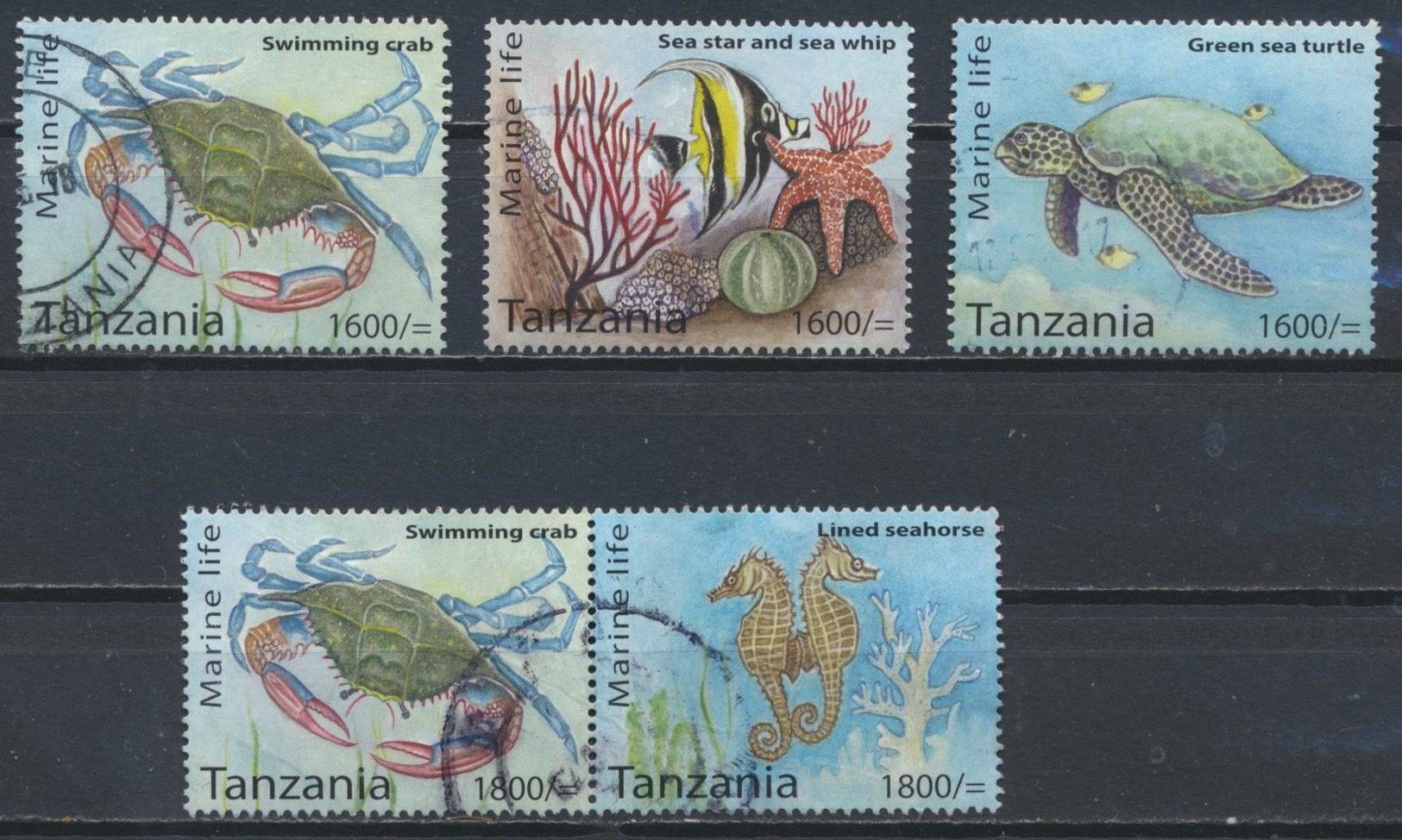 °°° TANZANIA - MARINE LIFE - 2014 °°° - Tanzania (1964-...)