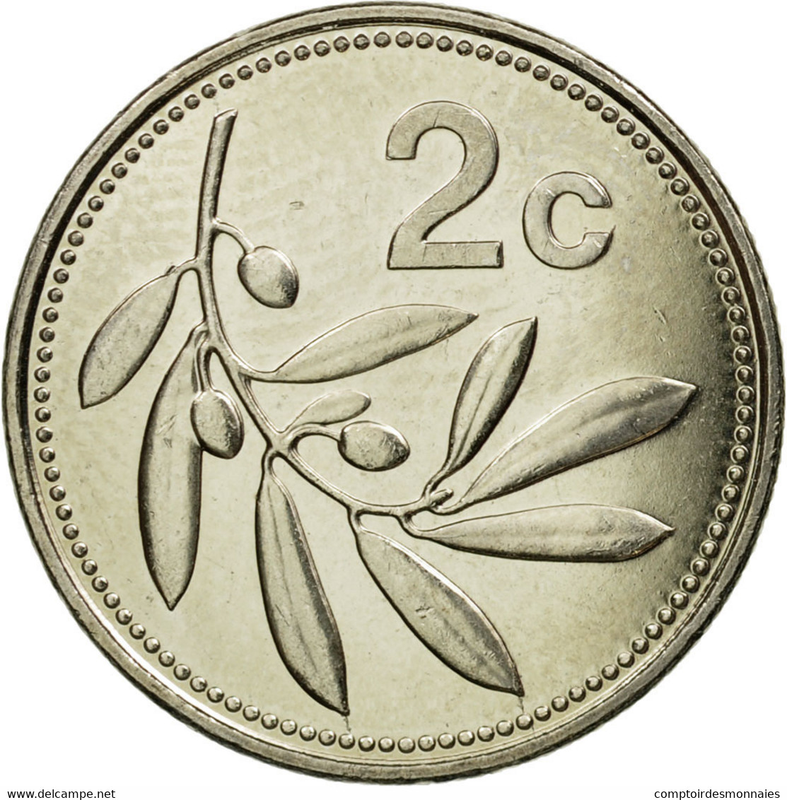 Monnaie, Malte, 2 Cents, 2002, British Royal Mint, TTB, Copper-nickel, KM:94 - Malte