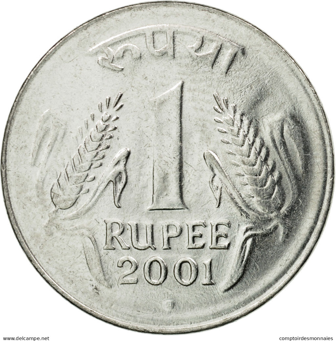 Monnaie, INDIA-REPUBLIC, Rupee, 2001, TTB, Stainless Steel, KM:92.2 - Inde