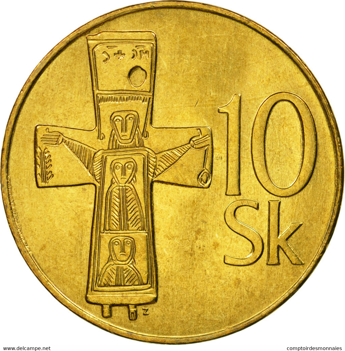 Monnaie, Slovaquie, 10 Koruna, 1995, SUP, Aluminum-Bronze, KM:11 - Slowakei