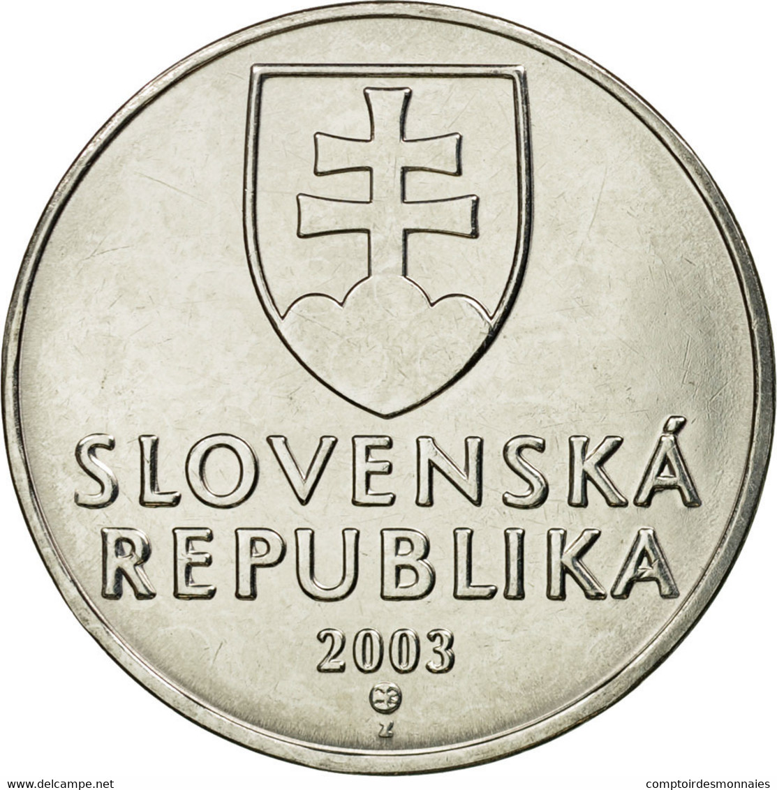 Monnaie, Slovaquie, 2 Koruna, 2003, SUP, Nickel Plated Steel, KM:13 - Slovaquie