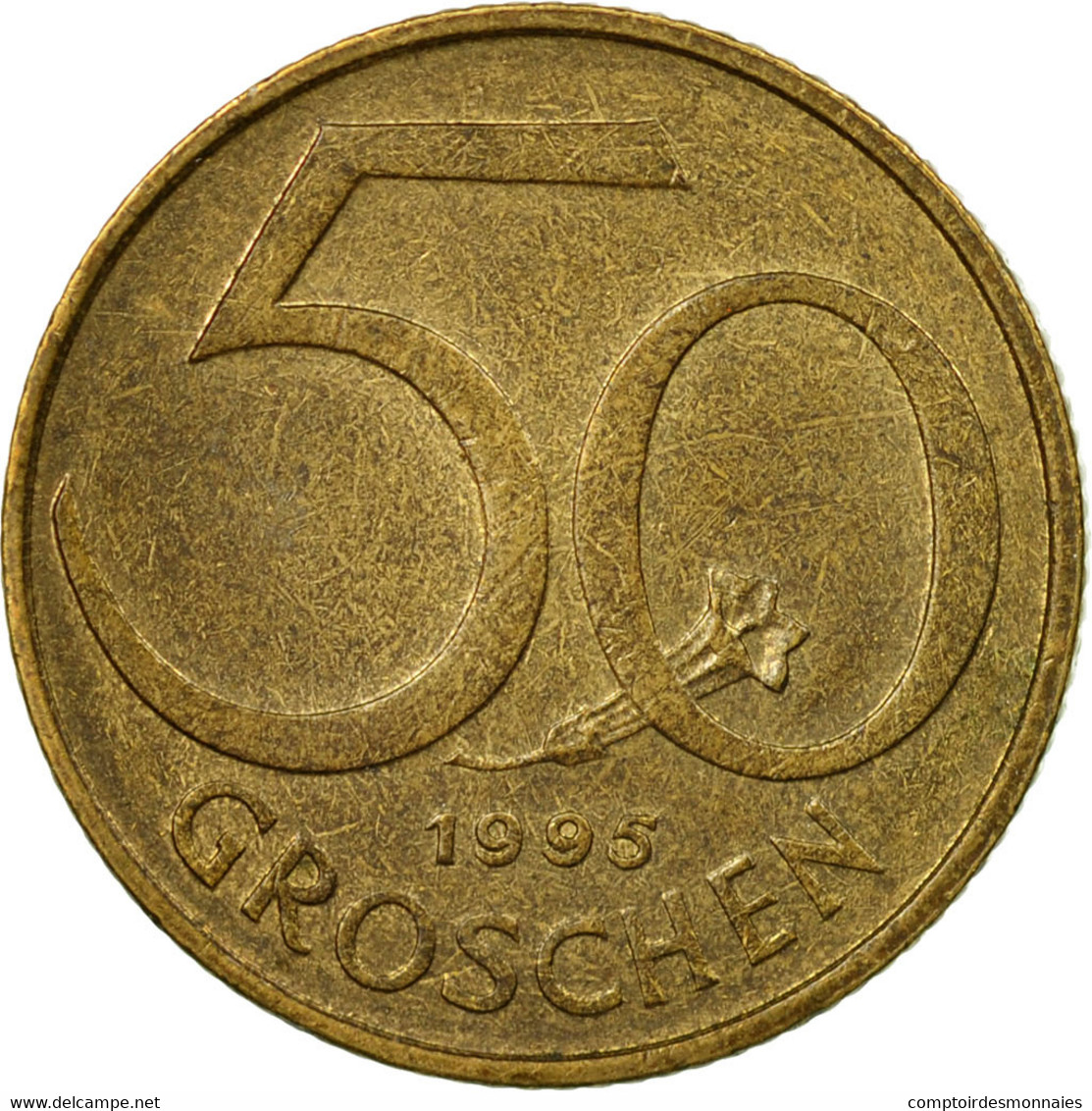 Monnaie, Autriche, 50 Groschen, 1995, TB+, Aluminum-Bronze, KM:2885 - Autriche