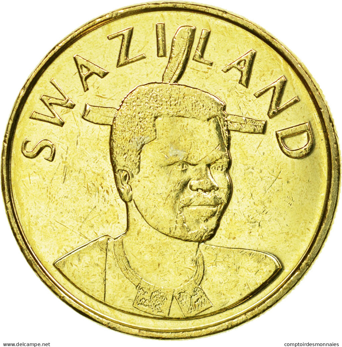 Monnaie, Swaziland, King Msawati III, Lilangeni, 2003, British Royal Mint, SUP - Swaziland