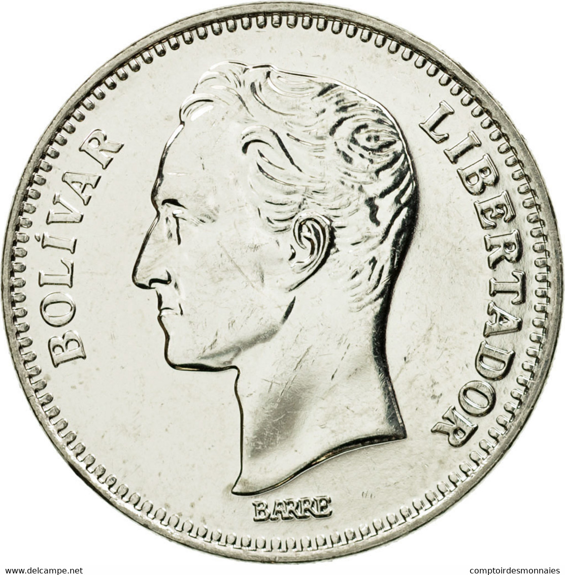 Monnaie, Venezuela, 2 Bolivares, 1990, SPL, Nickel Clad Steel, KM:43a.1 - Venezuela