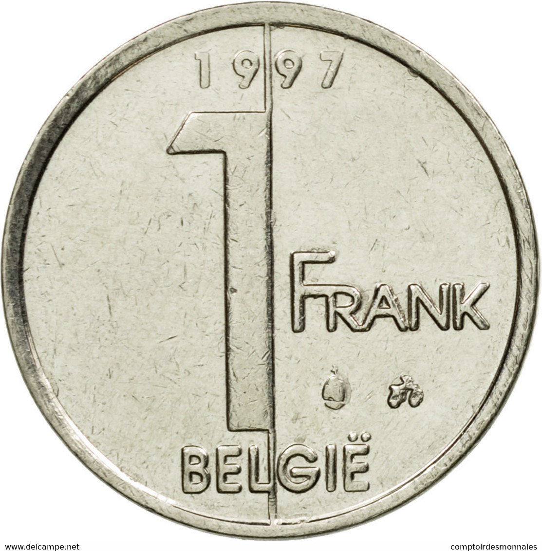 Monnaie, Belgique, Albert II, Franc, 1997, TTB, Nickel Plated Iron, KM:188 - 1 Franc