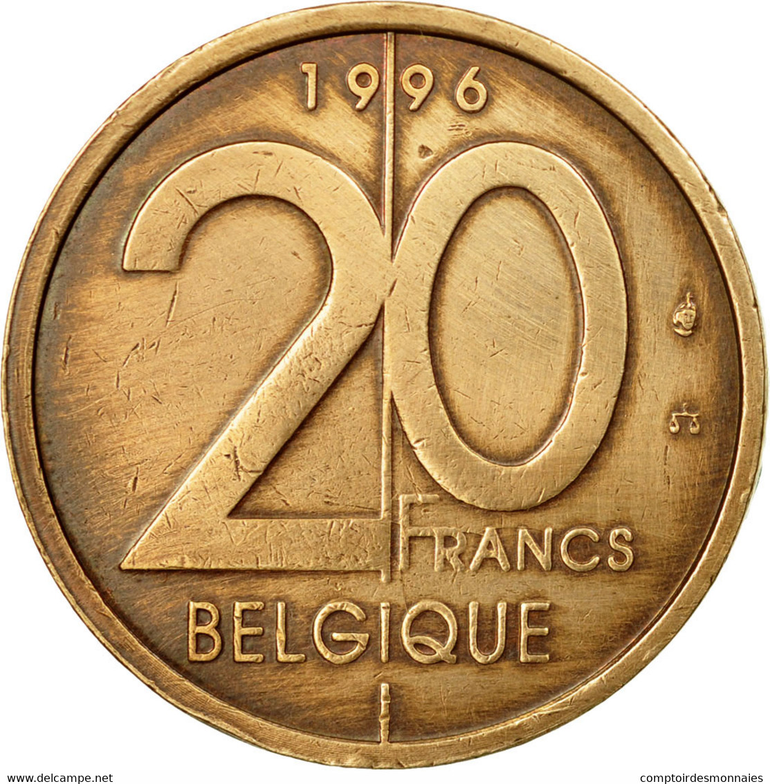 Monnaie, Belgique, Albert II, 20 Francs, 20 Frank, 1996, Bruxelles, TTB - 20 Francs