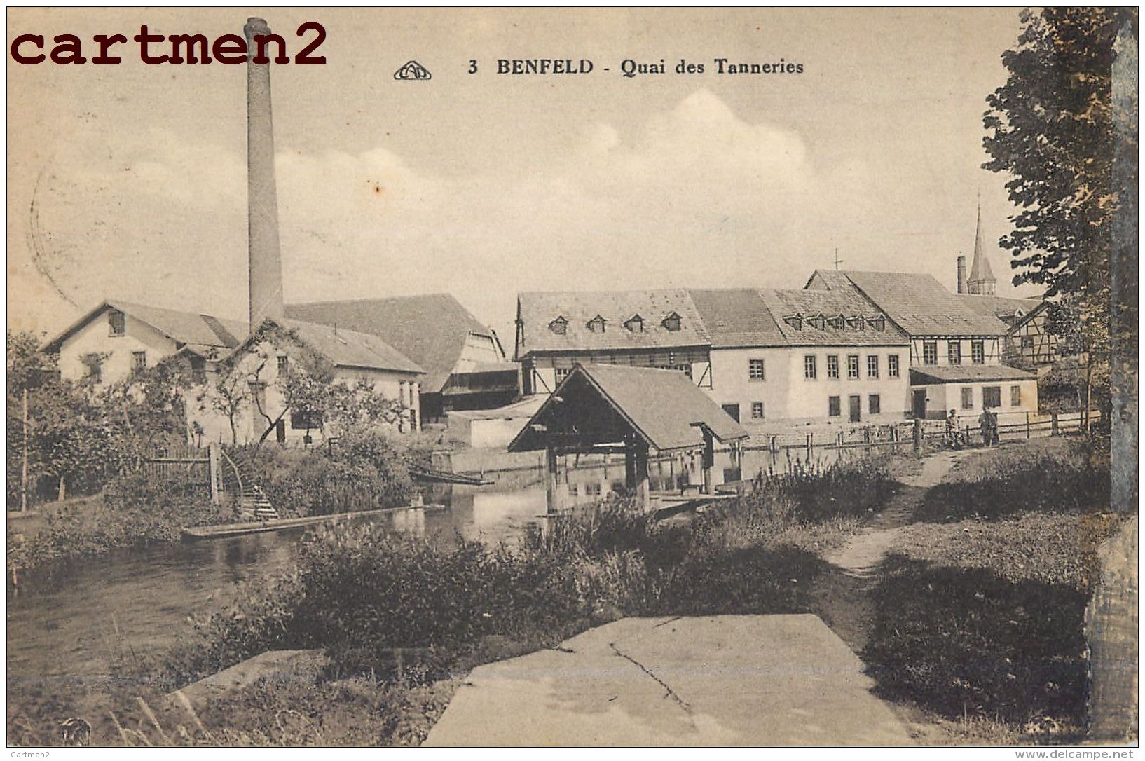 BENFELD QUAI DES TANNERIES USINES 67 ALSACE ELSASS - Benfeld