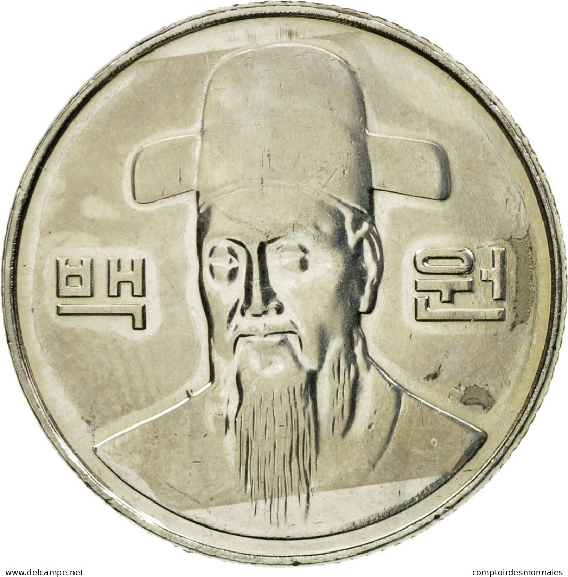 Monnaie, KOREA-SOUTH, 100 Won, 2008, SUP, Copper-nickel, KM:35.2 - Corée Du Sud