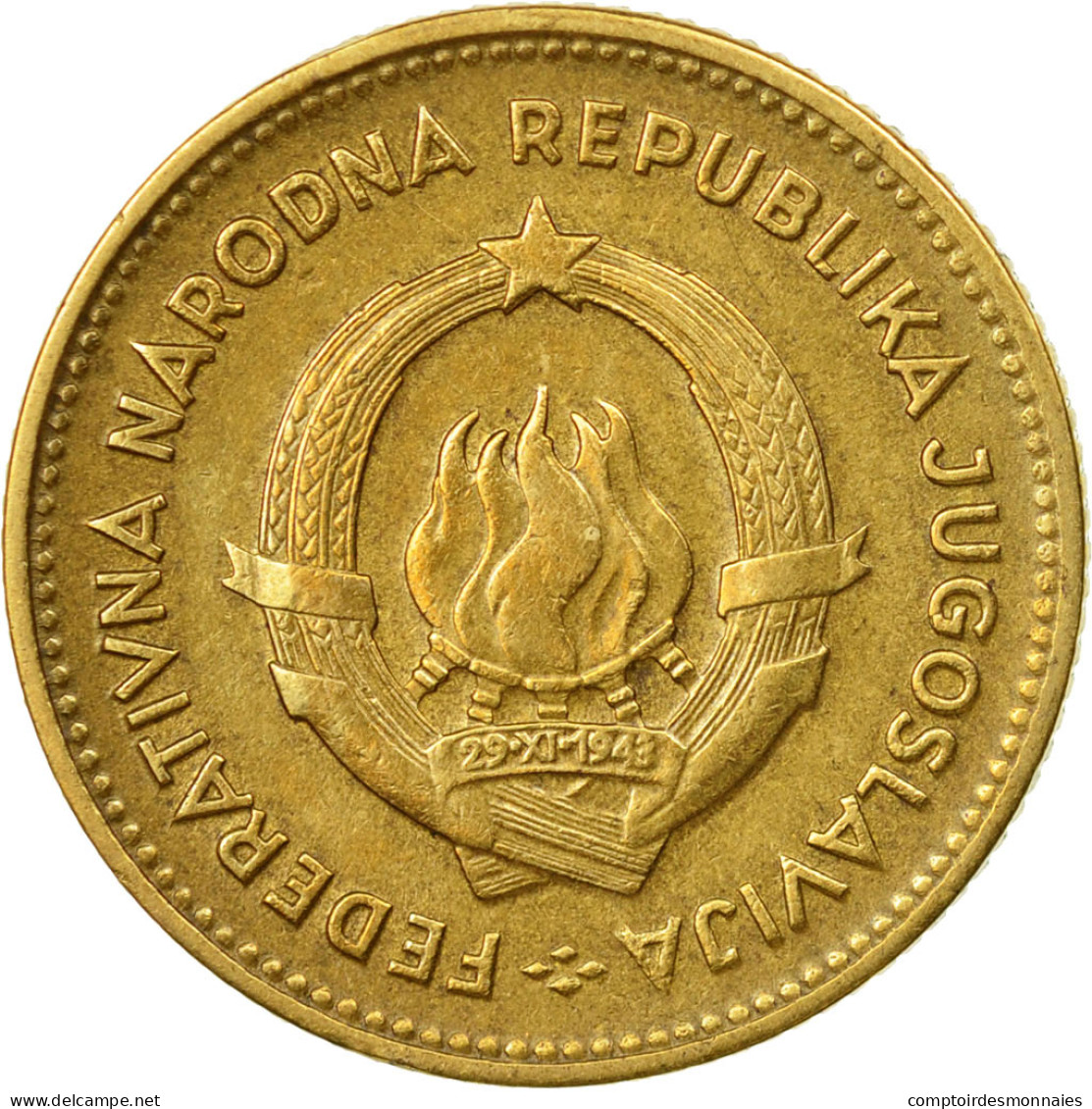 Monnaie, Yougoslavie, 10 Dinara, 1955, TTB, Aluminum-Bronze, KM:33 - Yougoslavie