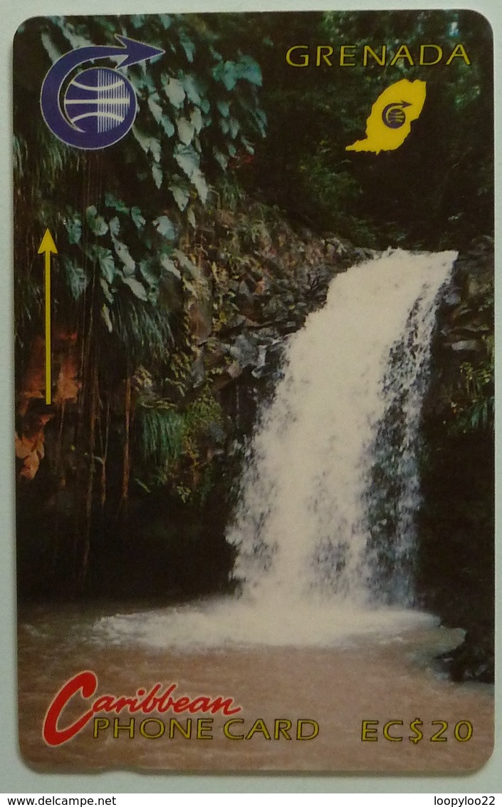 GRENADA - GRE-3A - GPT - 3CGRA - $20 - Waterfall - Used - Grenada