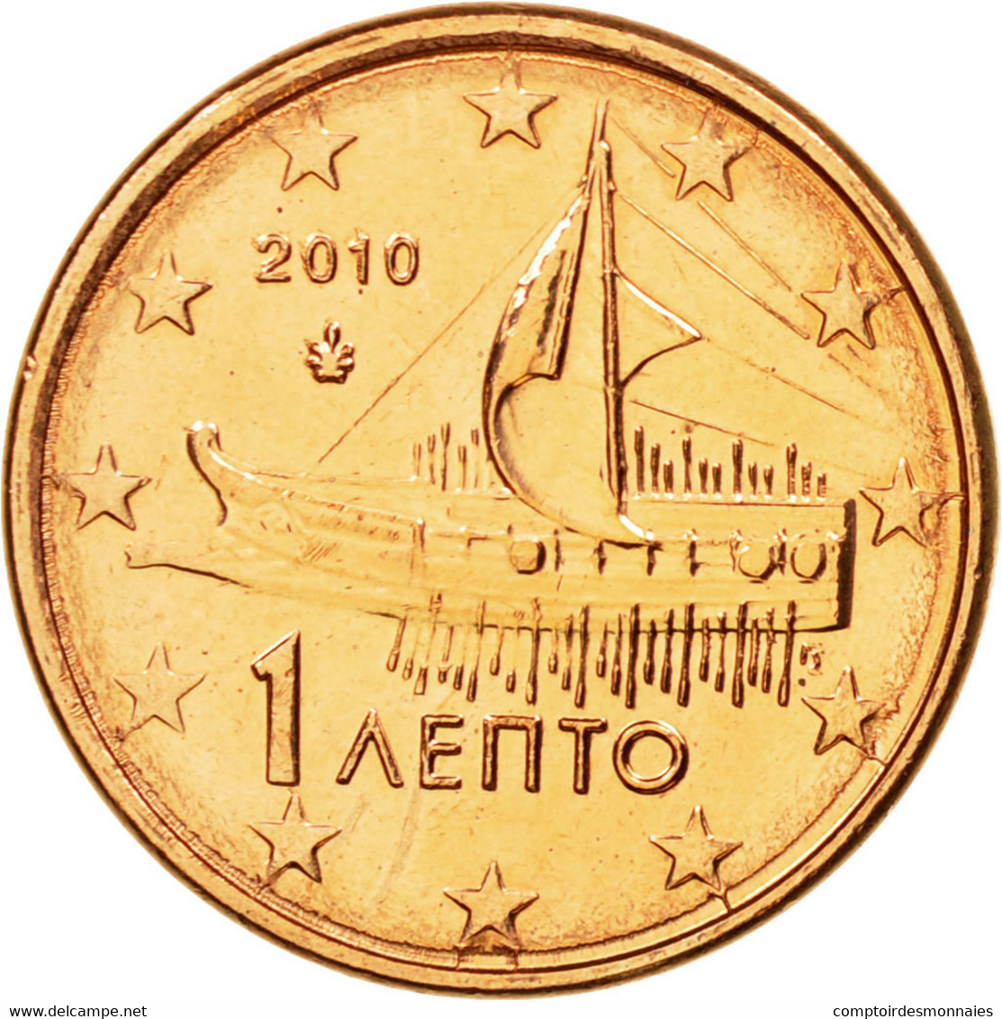 Grèce, Euro Cent, 2010, SPL, Copper Plated Steel, KM:181 - Grèce