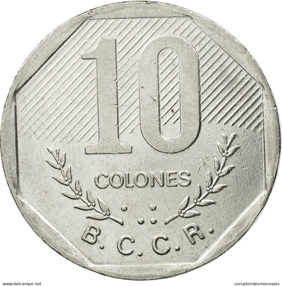 Monnaie, Costa Rica, 10 Colones, 1992, TTB, Stainless Steel, KM:215.1 - Costa Rica