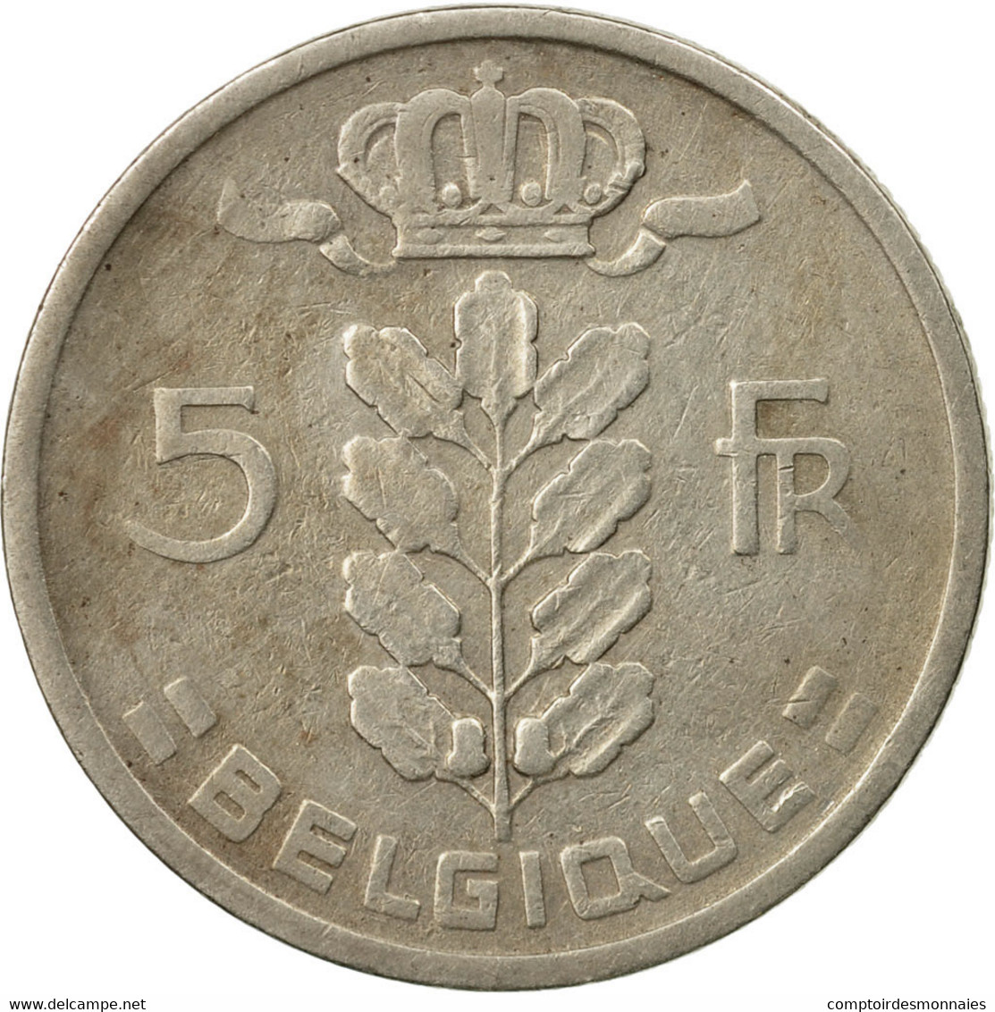 Monnaie, Belgique, 5 Francs, 5 Frank, 1950, TB, Copper-nickel, KM:134.1 - 5 Francs