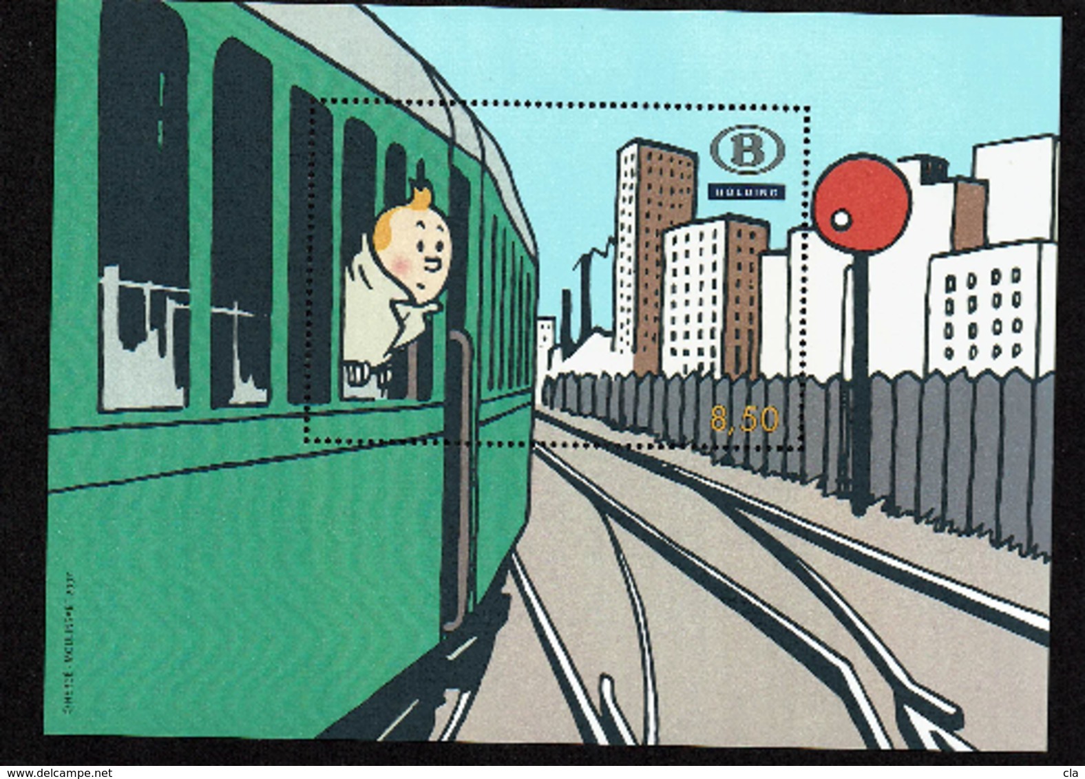 TRV Bl 12 Tintin Dans Son Enveloppe - Andere & Zonder Classificatie