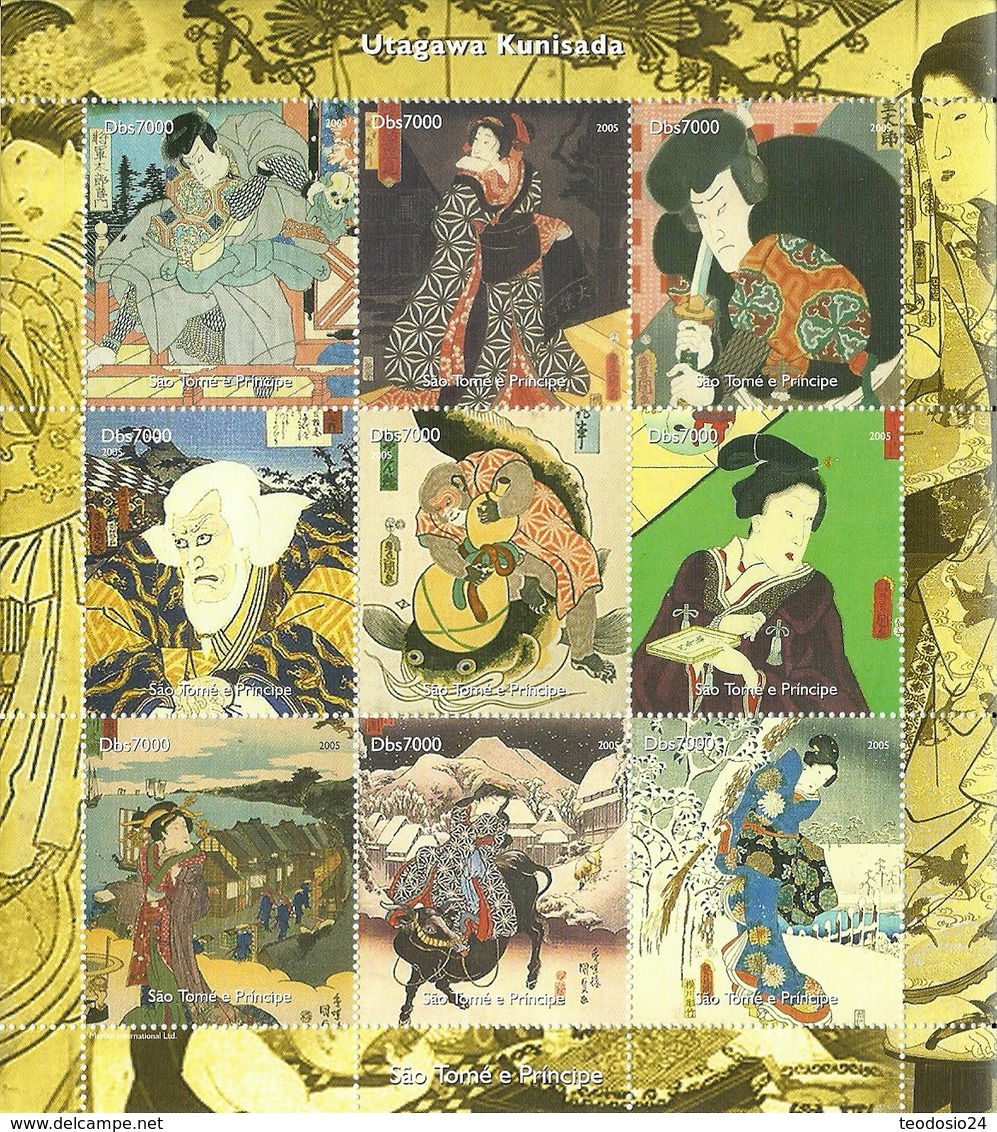 SANTO TOME Y PRINCIPE UTAGAWA KUNISADA      ** MNH - Otros & Sin Clasificación