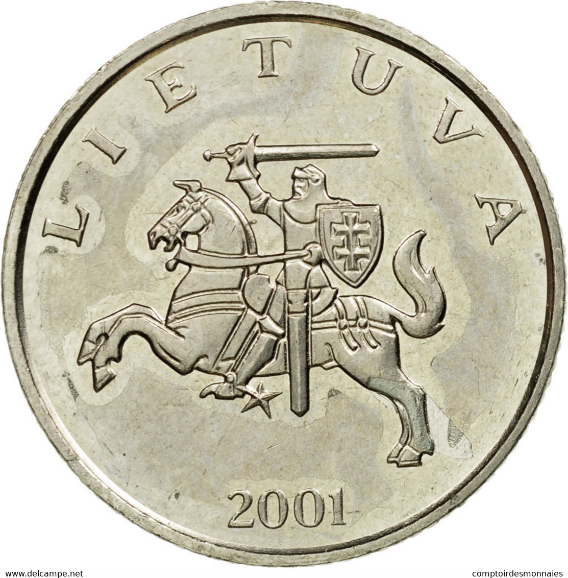 Monnaie, Lithuania, Litas, 2001, TTB, Copper-nickel, KM:111 - Lituania