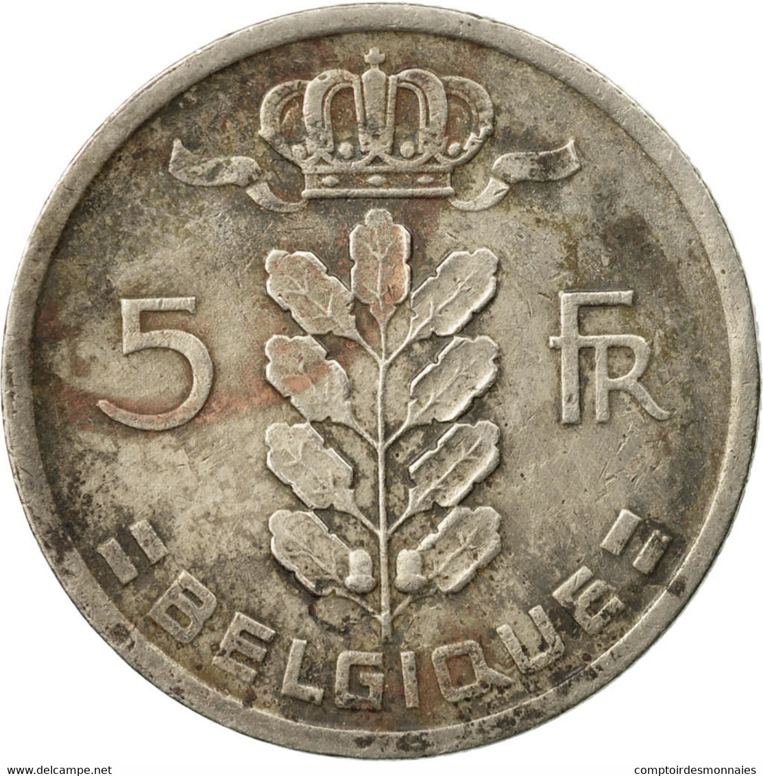 Monnaie, Belgique, 5 Francs, 5 Frank, 1950, TB, Copper-nickel, KM:135.1 - 5 Franc