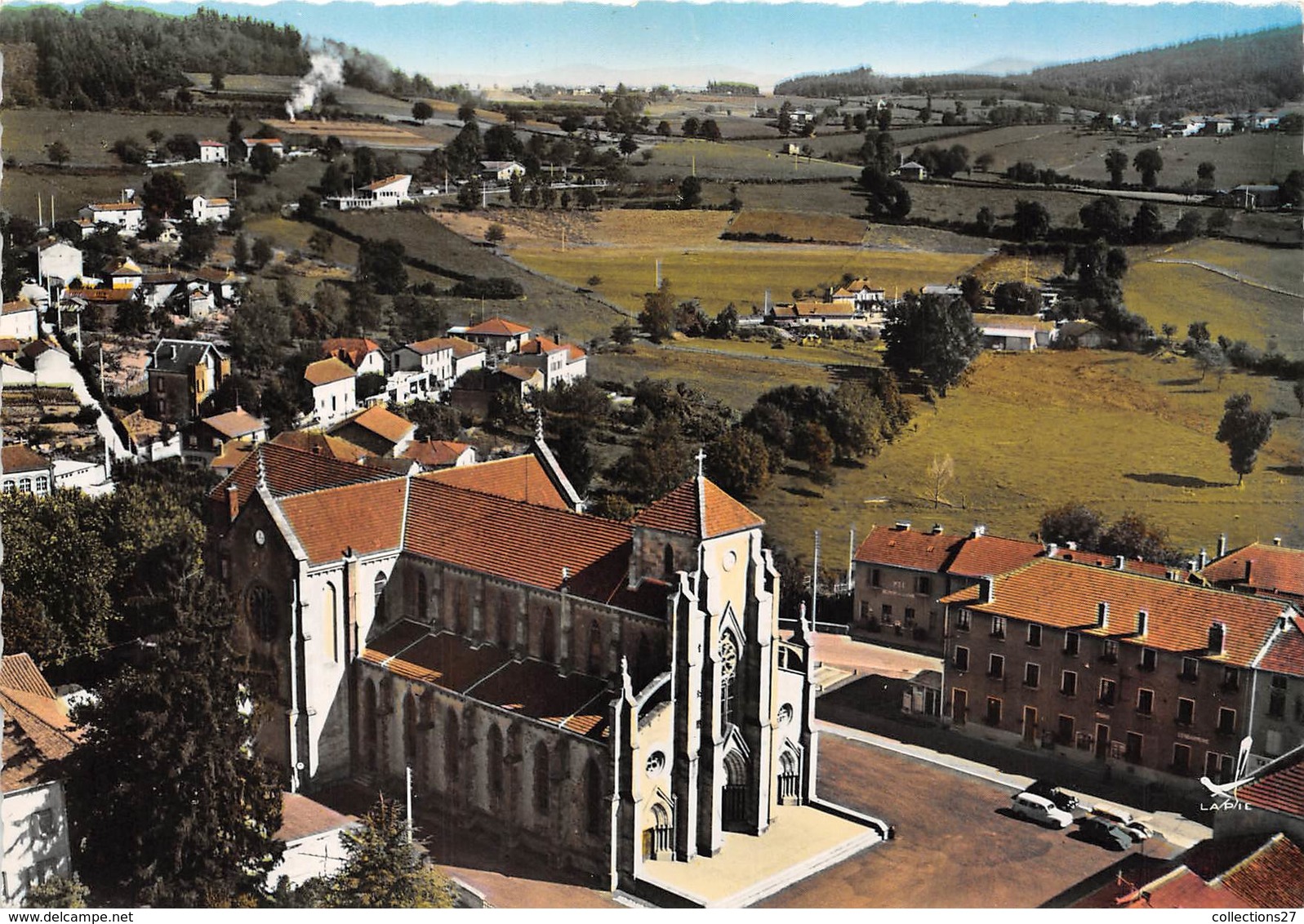 42-BELMONT- L'EGLISE VUE DU CIEL - Belmont De La Loire