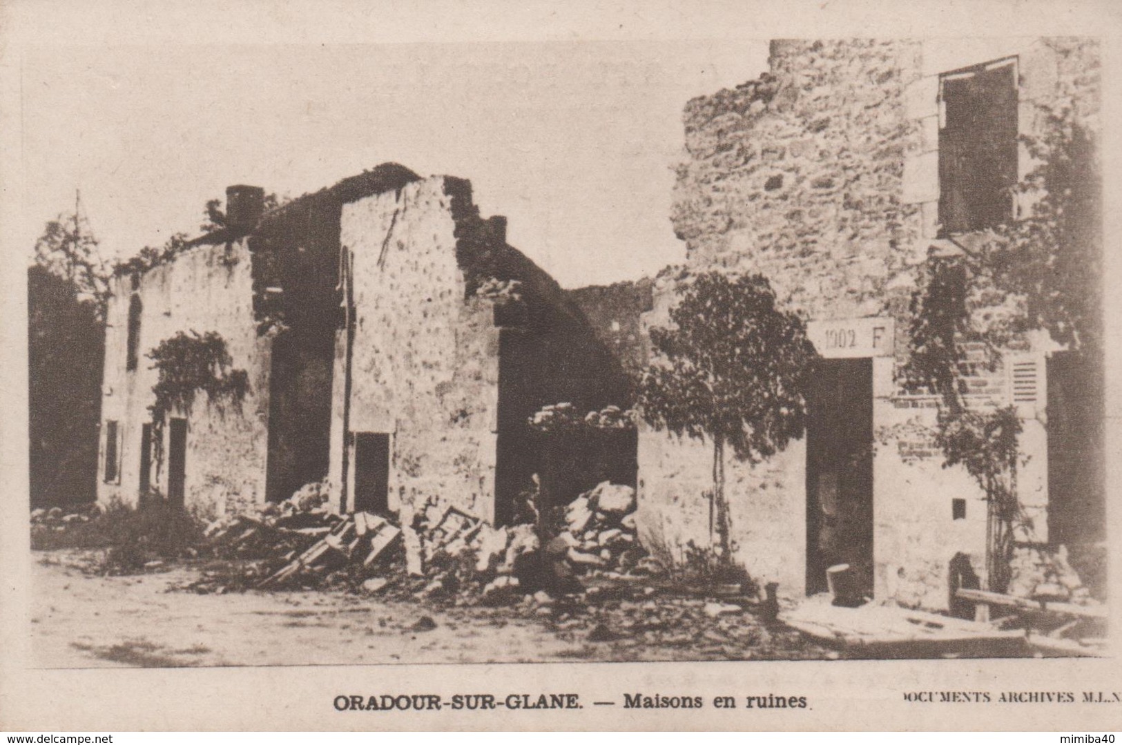 ORADOUR-sur-GLANE - Maisons En Ruines - Oradour Sur Glane