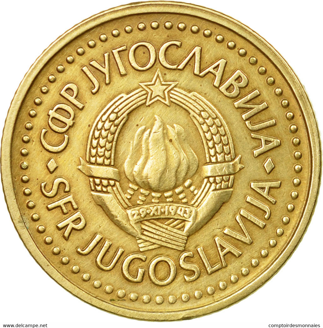 Monnaie, Yougoslavie, Dinar, 1986, TTB, Nickel-brass, KM:86 - Yougoslavie