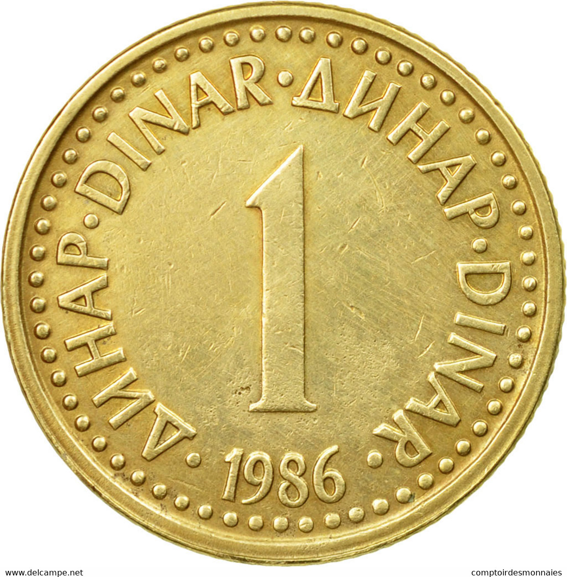 Monnaie, Yougoslavie, Dinar, 1986, TTB, Nickel-brass, KM:86 - Yougoslavie