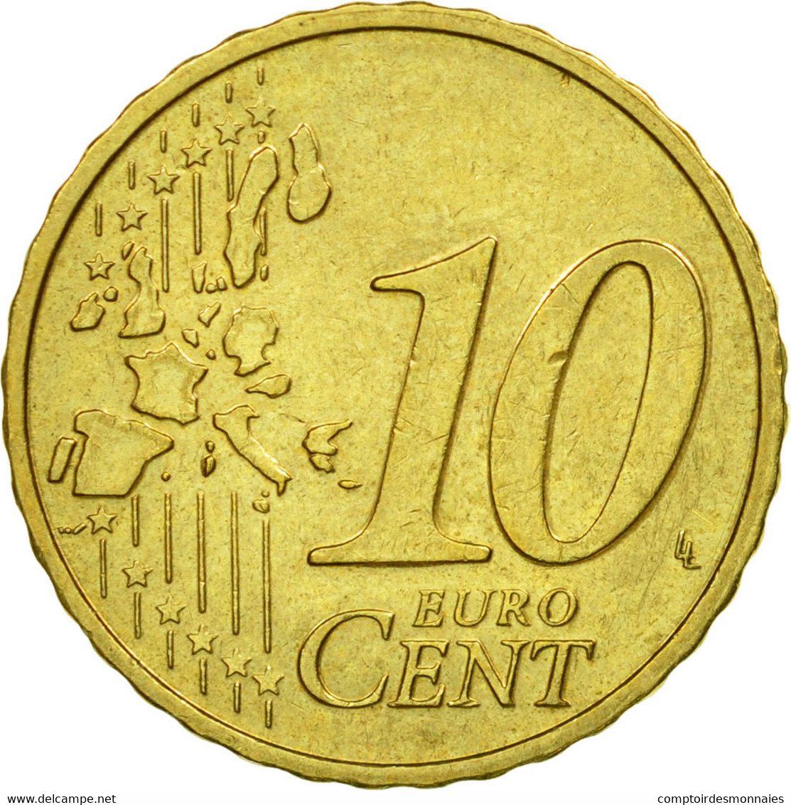 Pays-Bas, 10 Euro Cent, 1999, TTB, Laiton, KM:237 - Pays-Bas