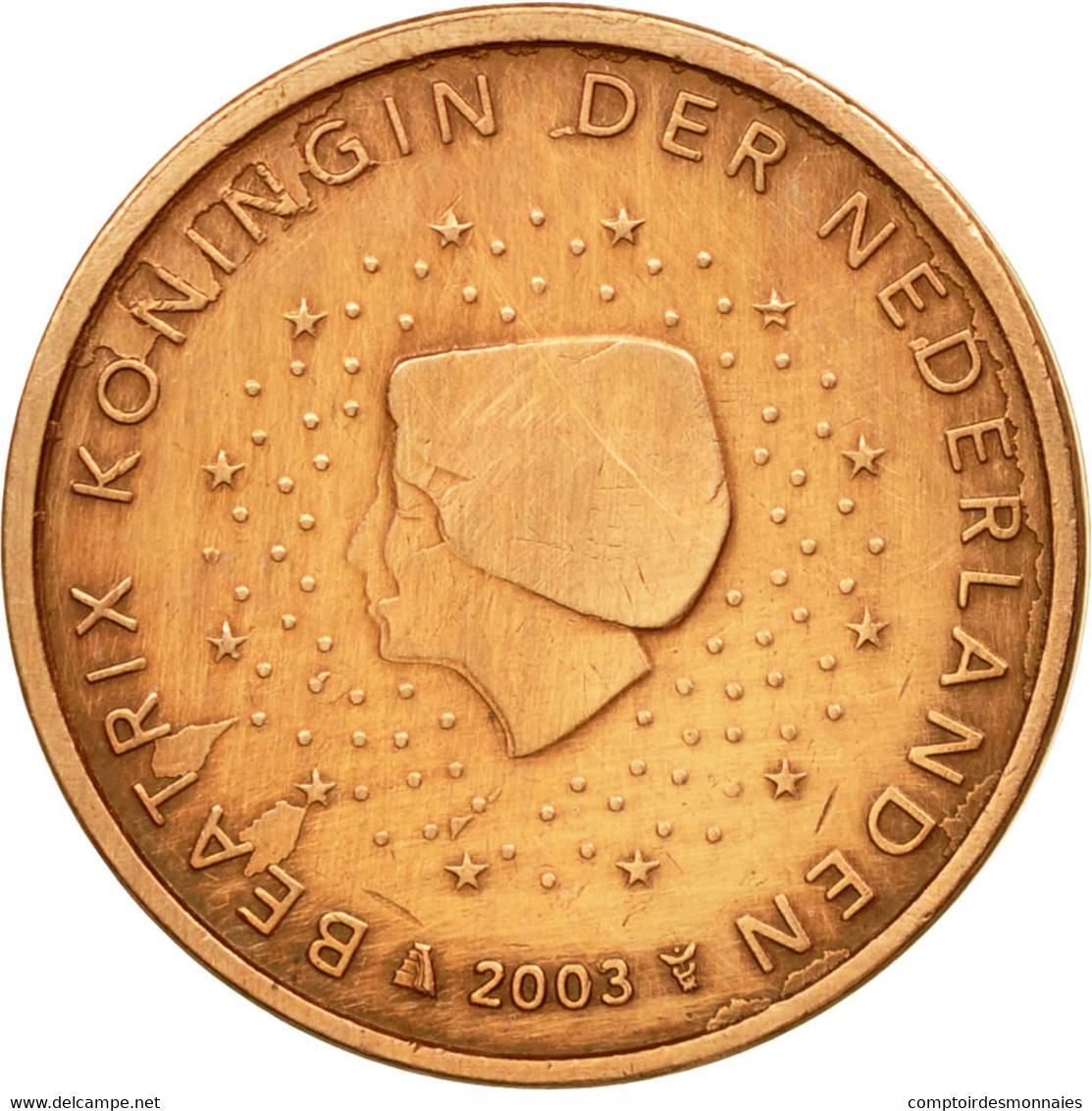 Pays-Bas, 2 Euro Cent, 2003, TTB, Copper Plated Steel, KM:235 - Pays-Bas