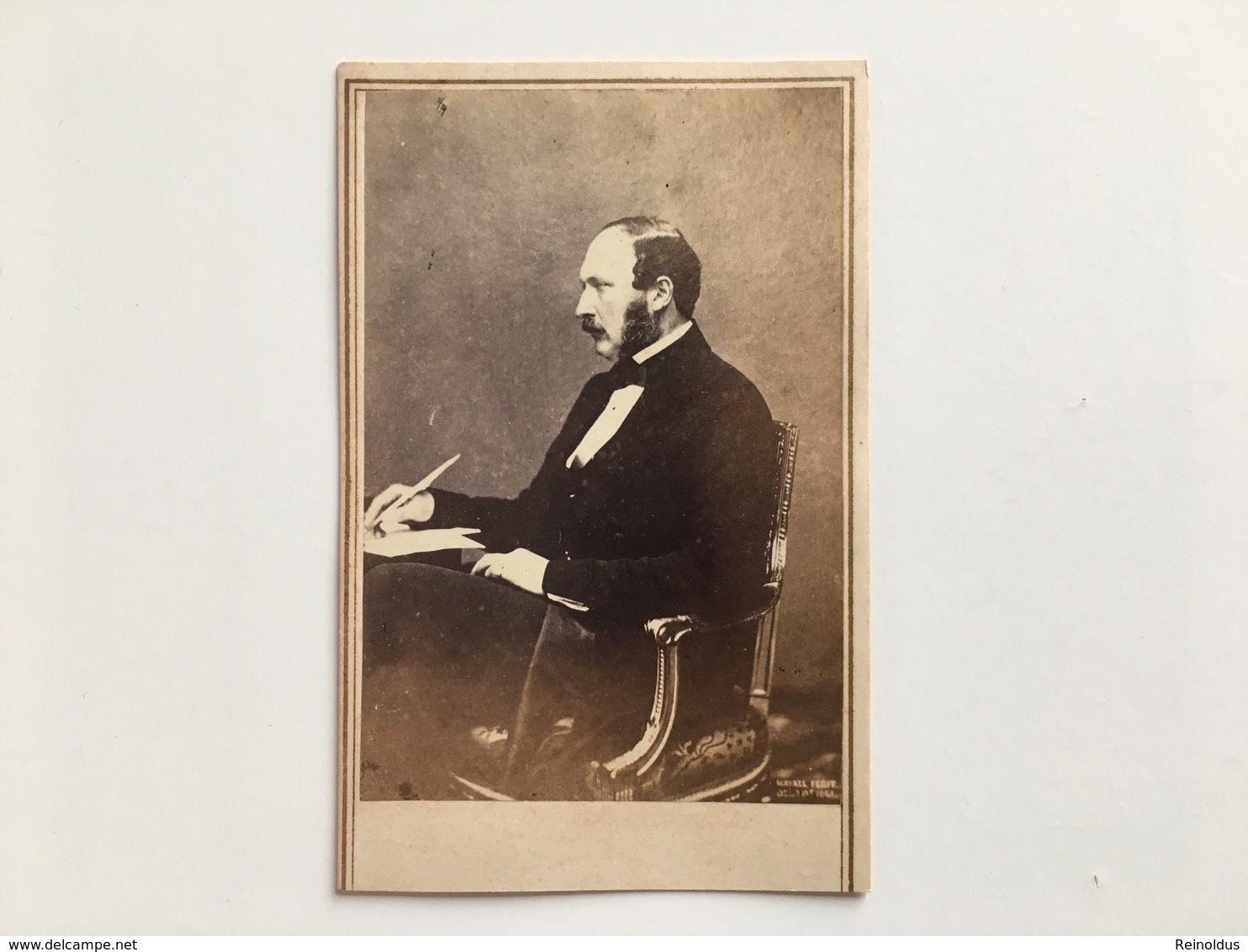 Cdv Karton Prince Consort England Albert (queen Viktoria Victoria) Photo New York Anthony Broadway - Familles Royales