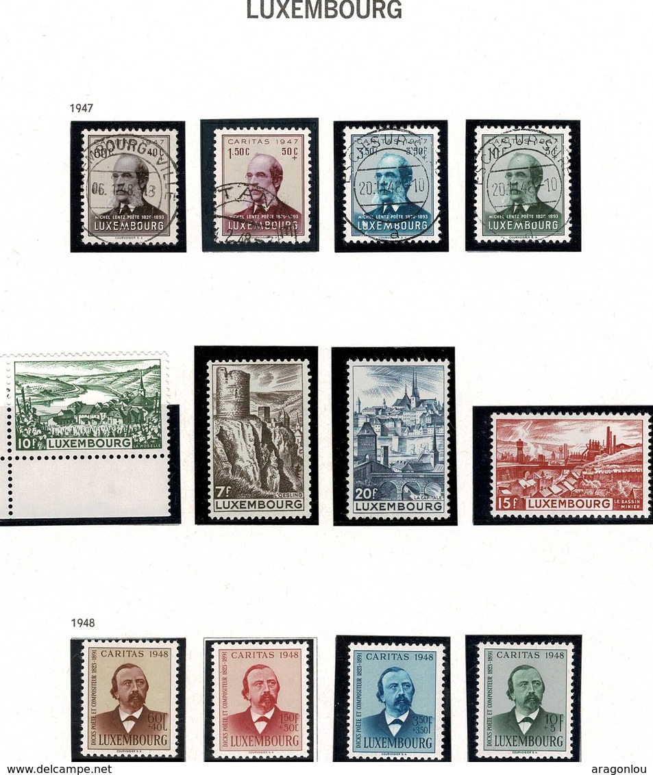 1947: 12 Timbres  Neuf & Oblitéré  Michel 2017: Valeur: 104,00€ - Neufs