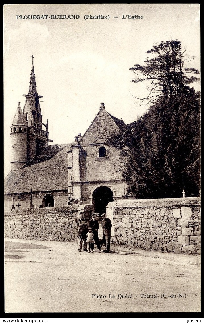 Cpa Du 29 Plouégat Guérand L' église   Sept18-29 - Autres & Non Classés