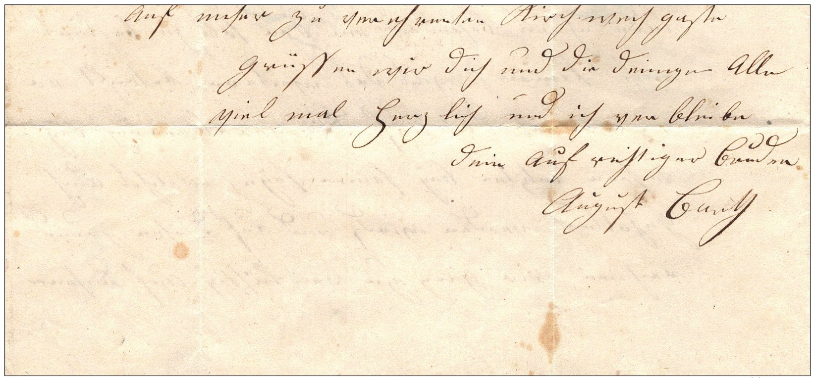 ESCHENBACH: Lettre Avec Correspondance 1853, Pour PRESSATH  Linéaire "CHARGE" - Marcophilie