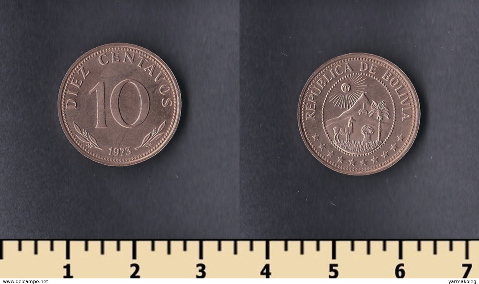 Bolivia 10 Centavos 1973 - Bolivie