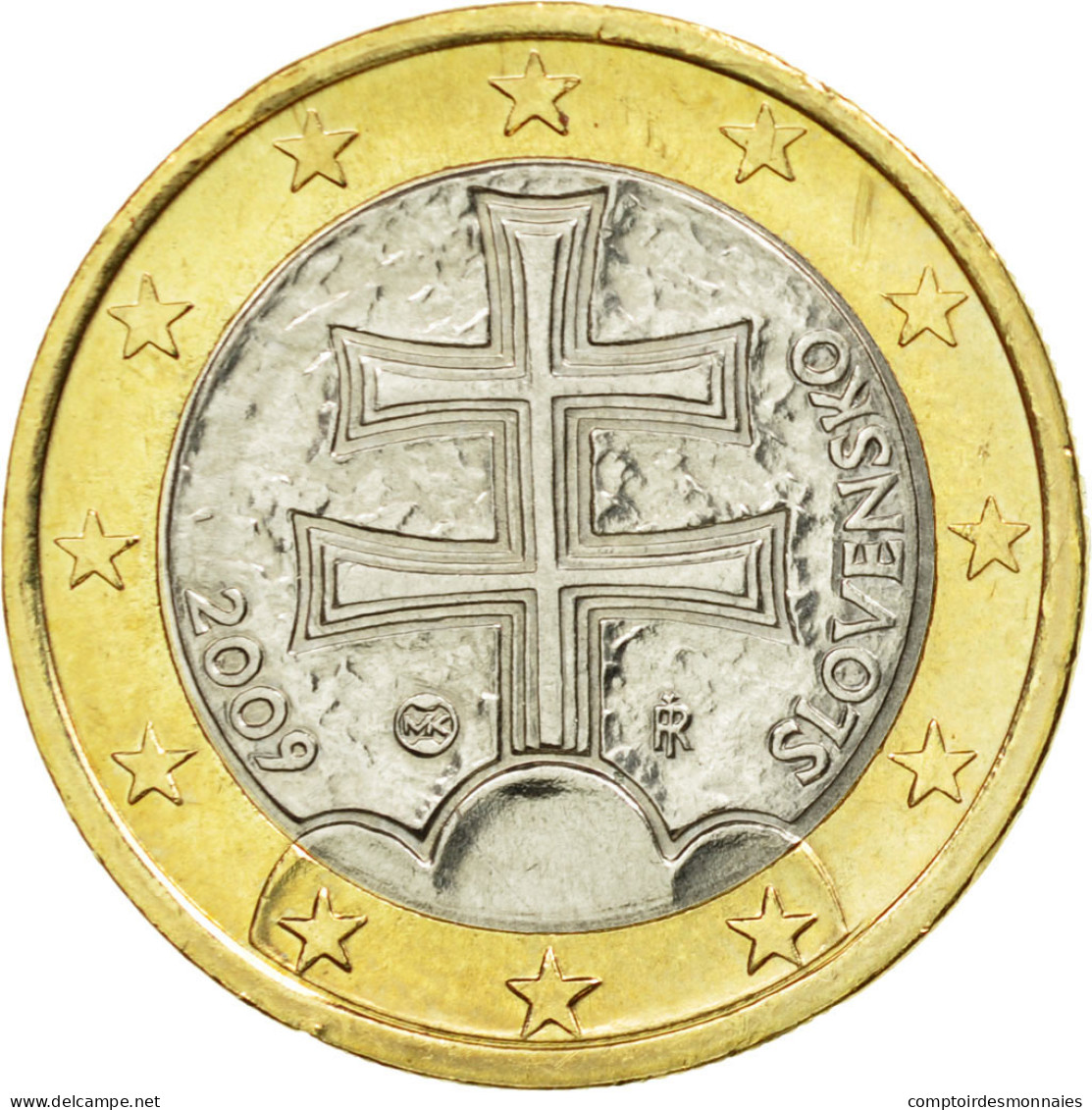 Slovaquie, Euro, 2009, SUP, Bi-Metallic, KM:101 - Eslovaquia