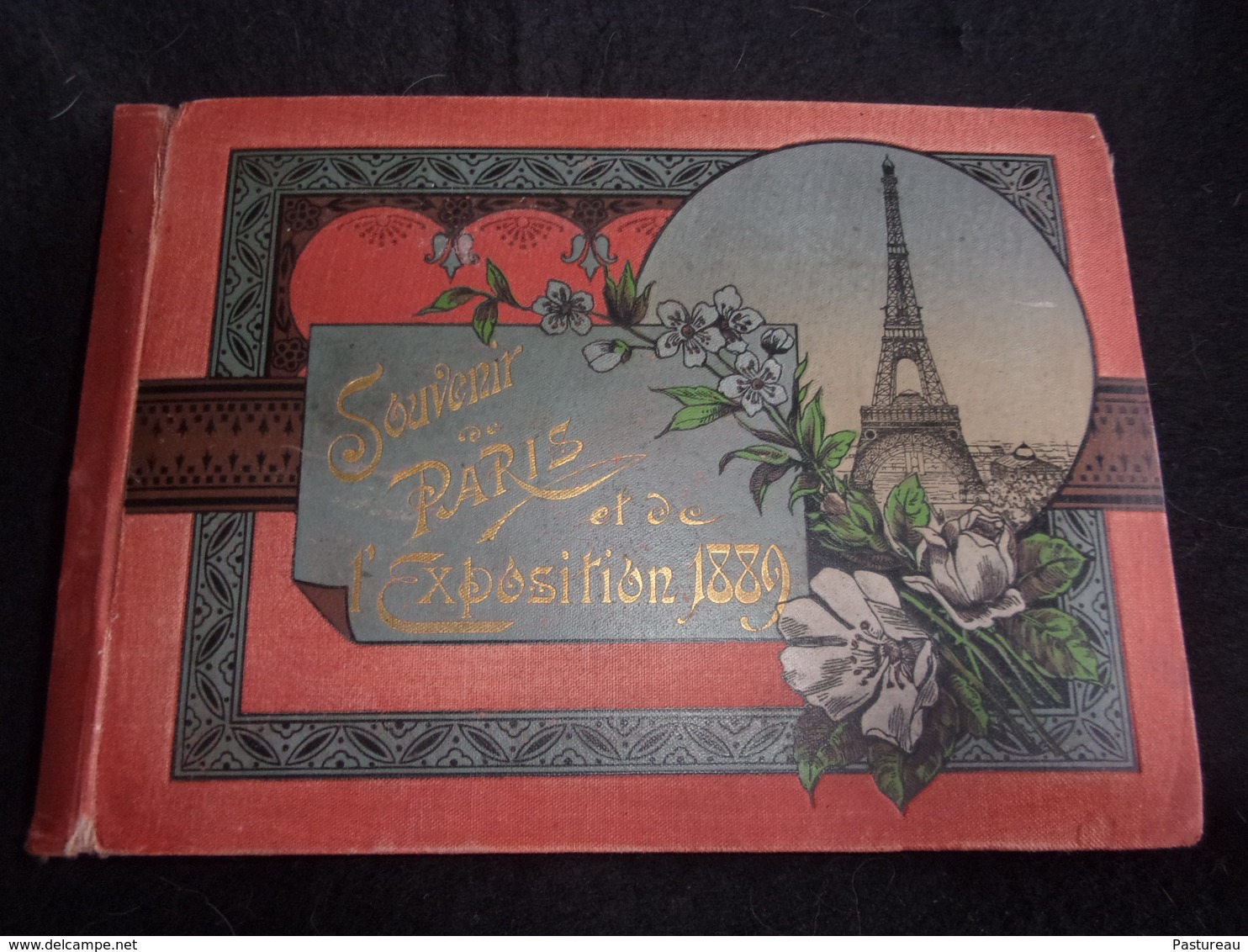 Album ( Vide )  Couverture  14 X 19 .Paris . Exposition 1889. Carton épais Et Toile . Lettres D ' Or .Voir 5 Scans . - Albums, Binders & Pages