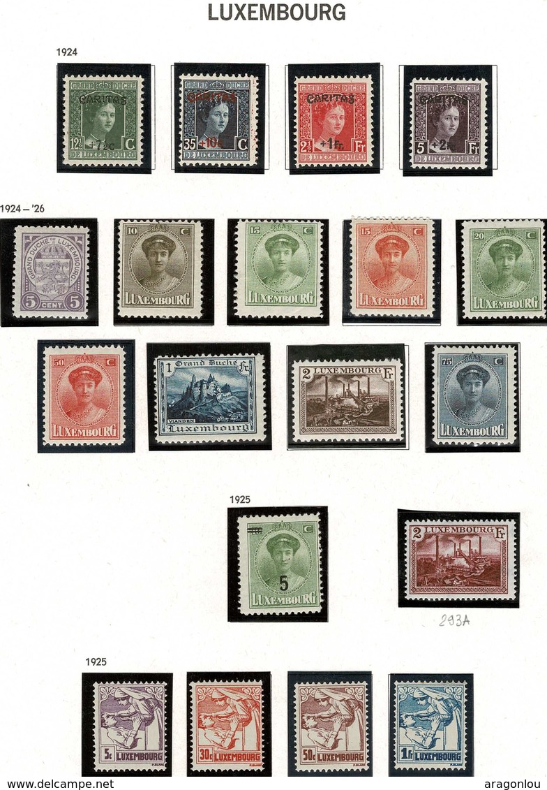 1924/1926, 19 Timbres Neuf, Partiellement Légères Traçes De Charnière, Michel 2017: Valeur: 51,60€ (2scans) - Neufs