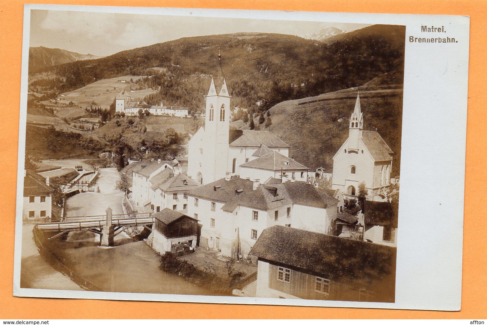 Matrei Austria 1905 Real Photo Postcard - Matrei Am Brenner