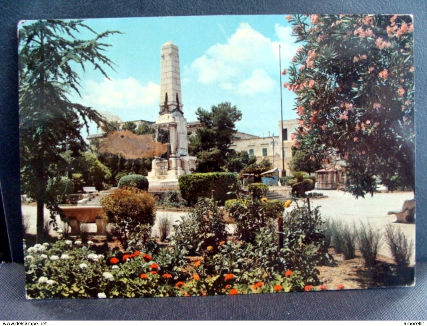 (FG.I39) BISCEGLIE - MONUMENTO AI CADUTI, GIARDINI VILLA COMUNALE (BARLETTA ANDRIA TRANI) Francobollo Rimosso - Bisceglie