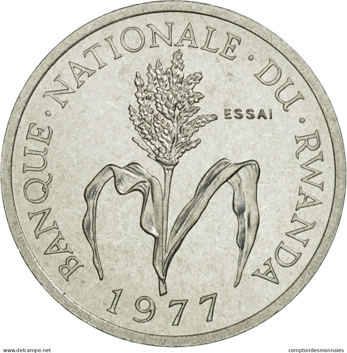 Monnaie, Rwanda, Franc, 1977, Paris, ESSAI, FDC, Aluminium, KM:E4 - Rwanda