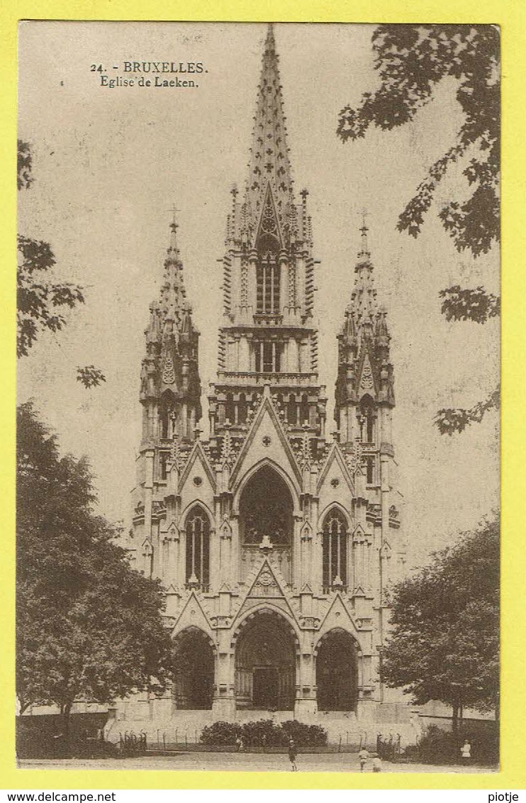 * Laken - Laeken (Brussel - Bruxelles) * (nr 24) église De Laeken, Kerk, Church, Rare, Old, CPA - Laeken