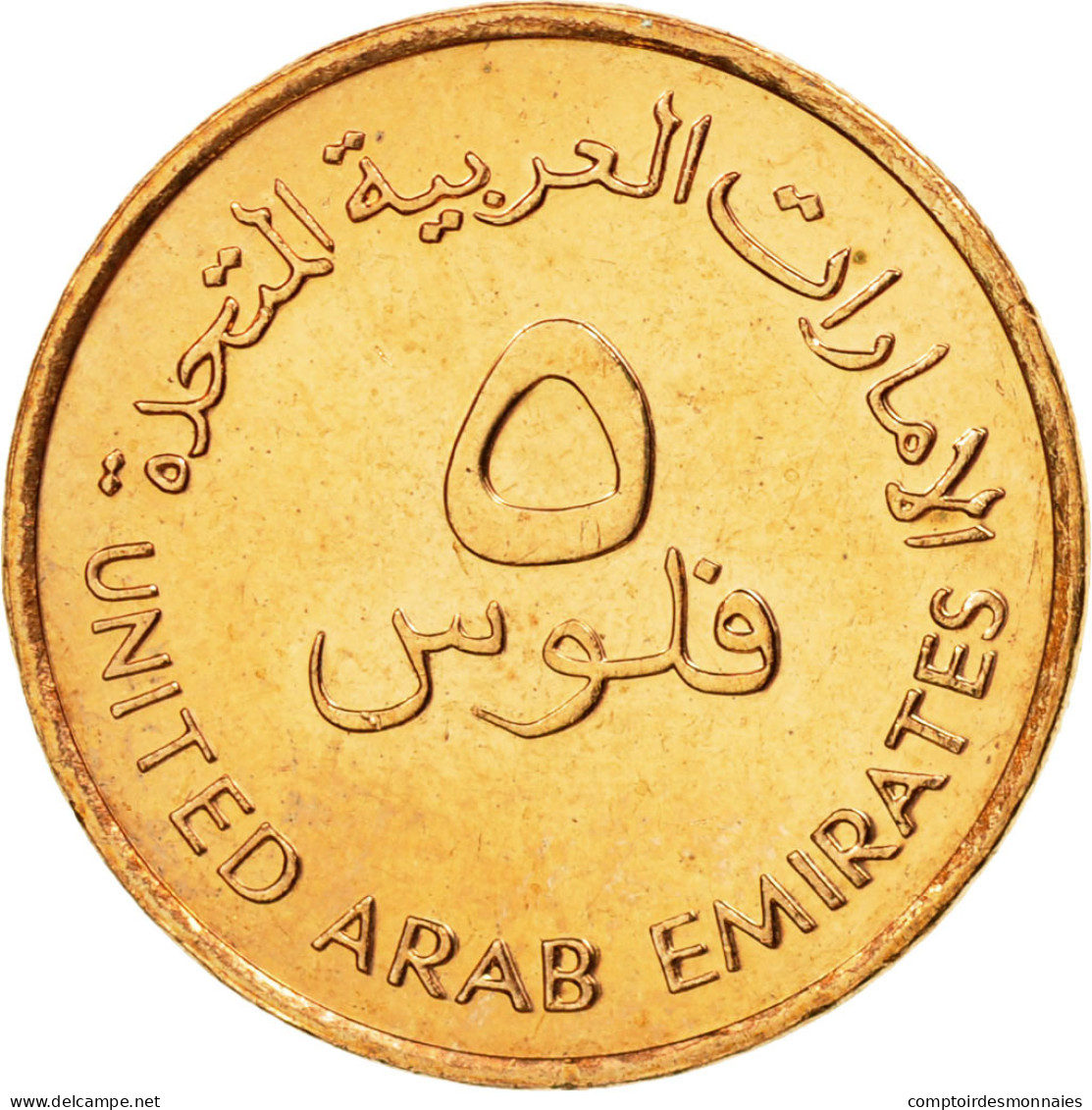 Monnaie, United Arab Emirates, 5 Fils, 2001, British Royal Mint, SUP, Bronze - Emirats Arabes Unis
