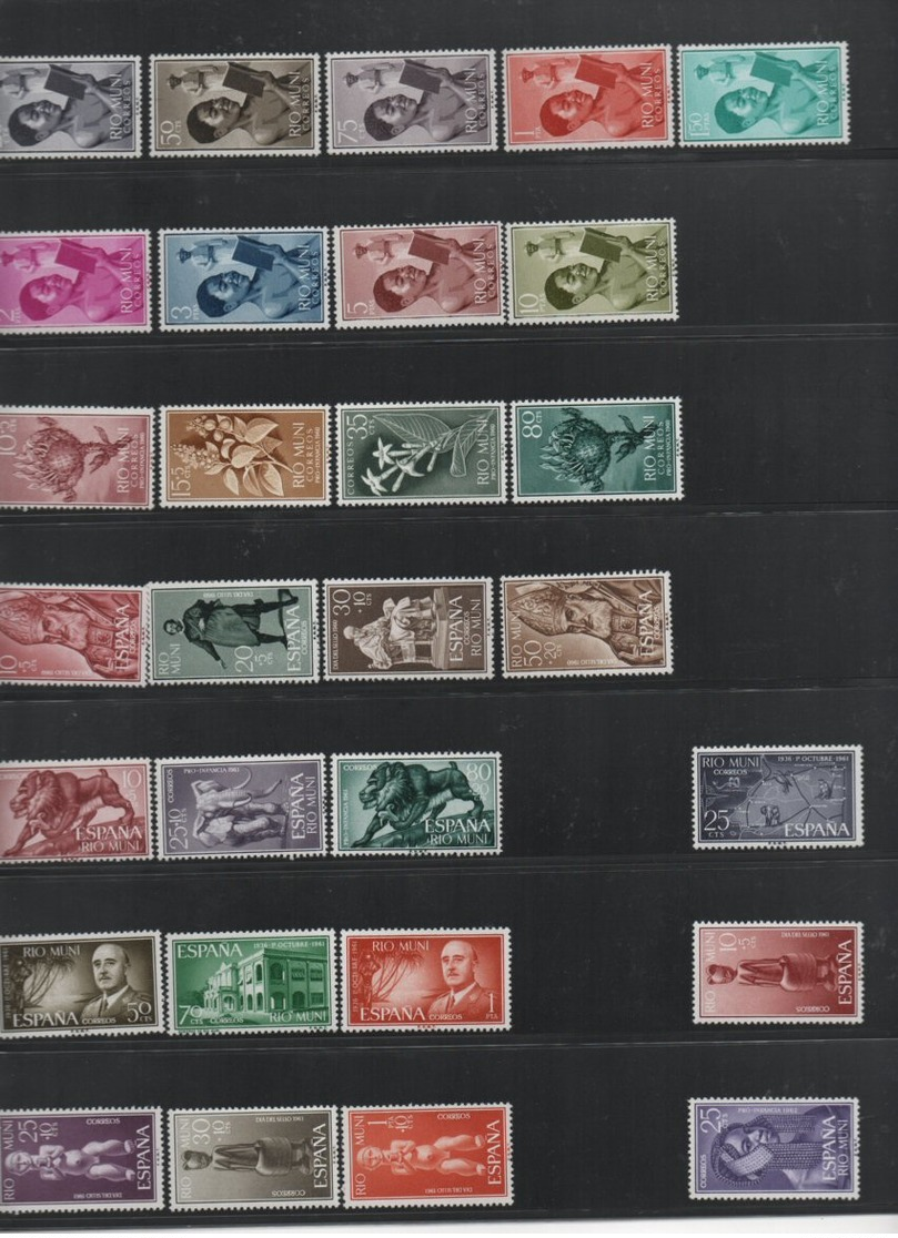 Rio Muni Mi.-Nr. : 1 - 68, Postfrisch MNH - Collections (without Album)