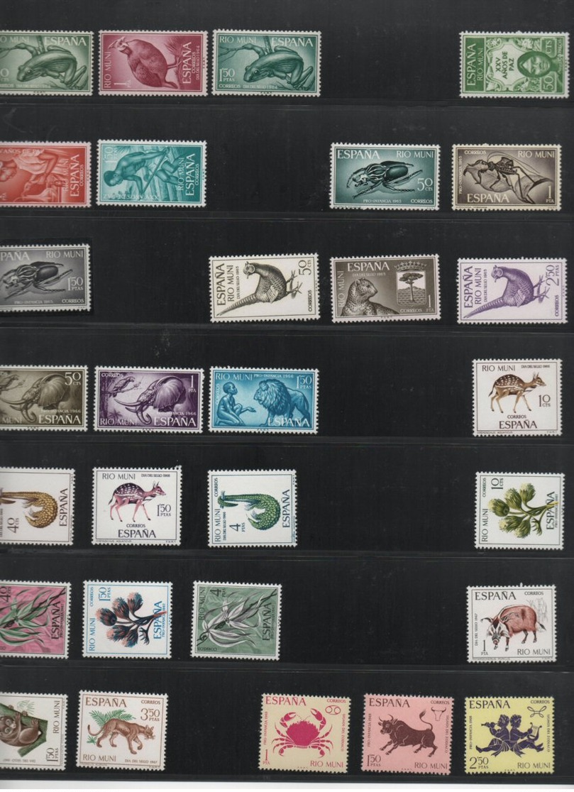Rio Muni Mi.-Nr. : 1 - 68, Postfrisch MNH - Collections (without Album)