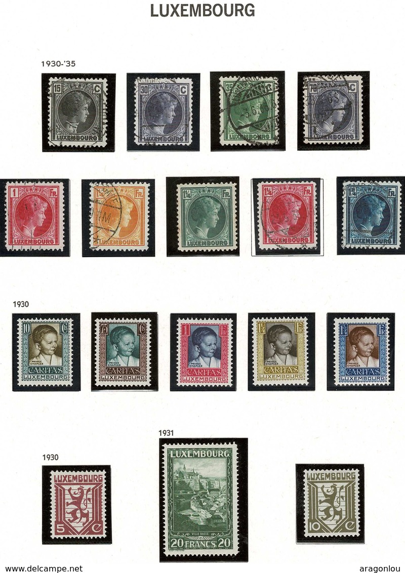 1930/1931, 17 Timbres Neufs & Oblitérés , Michel 2017: Valeur: 71,20€ (2scans) - Neufs