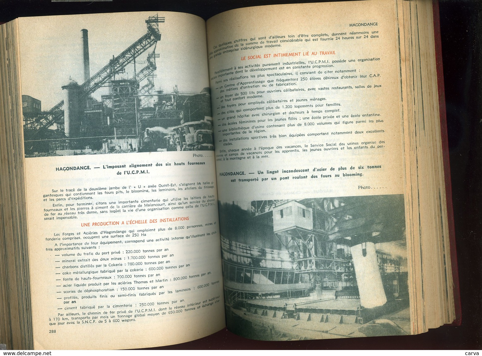 Guide touristique Lorraine Ardennes 1961 Charbon, sanglier, le Fer, Mines Nancy, Hayange, Metz, Forbach, Givet, Revin