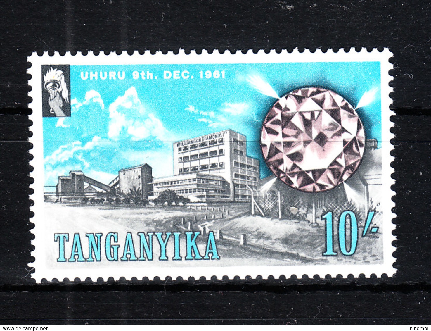 Tanganika  -  1961. Lavorazione Dei Diamanti, Diamante. Diamond Processing, Diamond. RARE ! MNH - Minerali