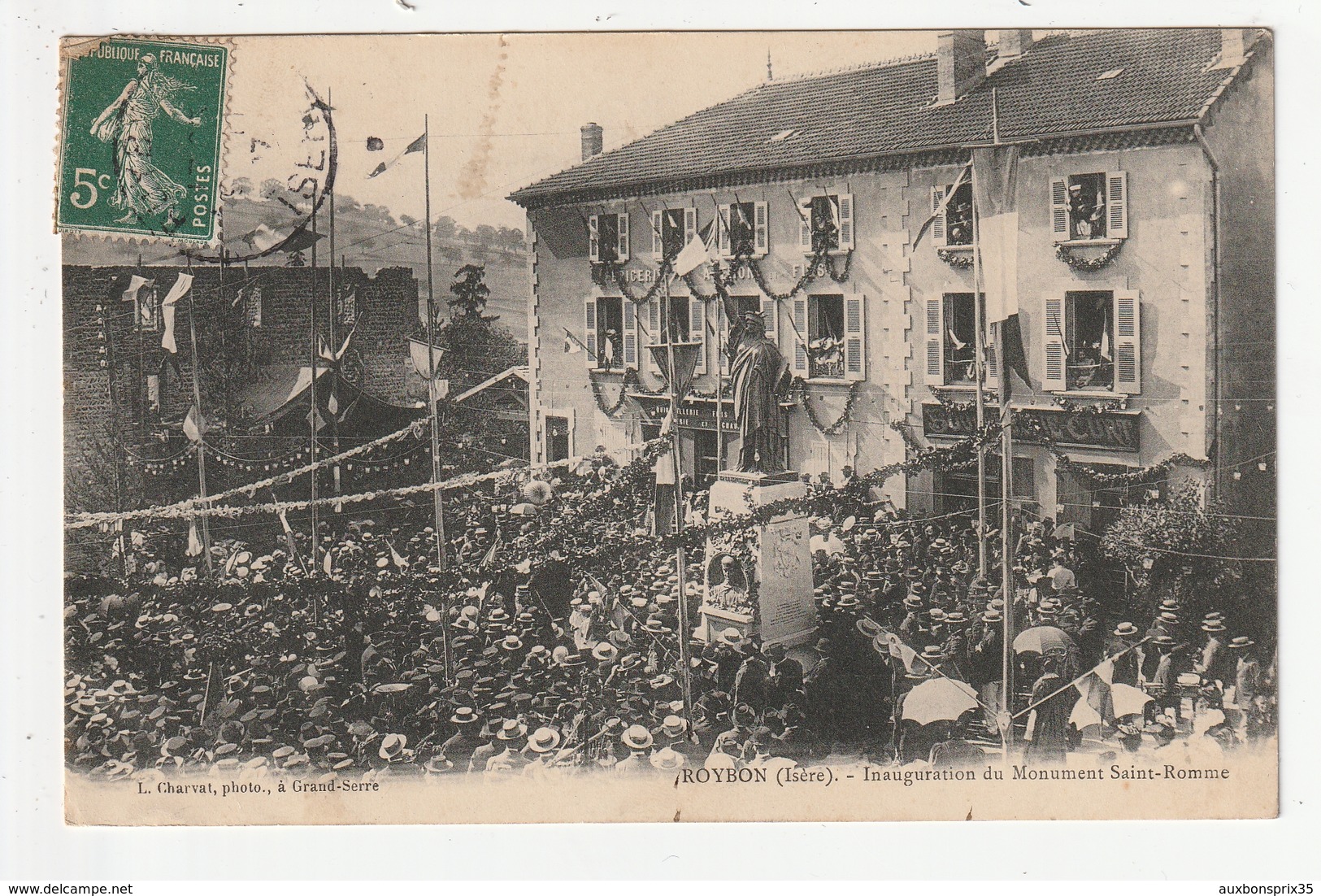 ROYBON - INAUGURATION DU MONUMENT SAINT ROMME - 38 - Roybon