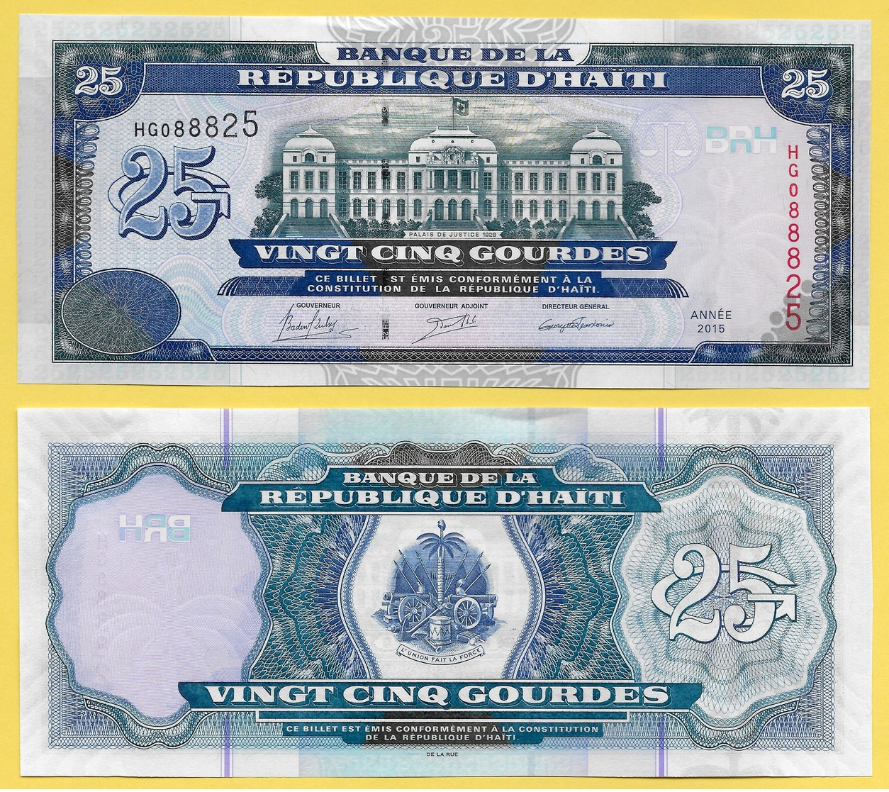 Haiti 25 Gourdes P-266 2015 UNC - Haïti